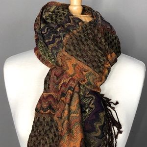 Anthropologie woven wool scarf by Ahujasons